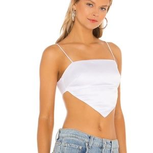 Princess Polly Cole Top White Satin Scarf Cami